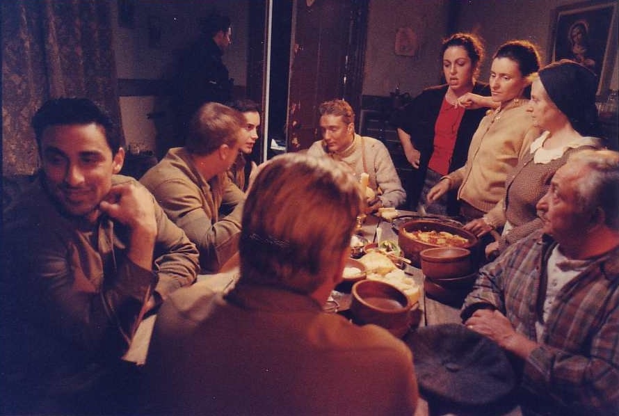 Infantry advancing across the battlefield