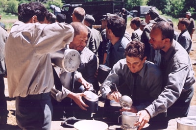 Chow — German soldiers at mess
